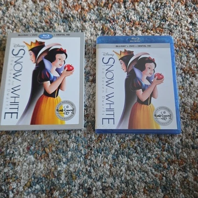 Snow White and the Seven Dwarfs (Blu-ray/DVD, 2016, W/ SLIPCOVER ) NEW/SEALED - Image 1 of 4