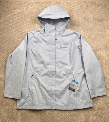 Columbia Omni-Tech Arcadia II Impermeable Embalable Chaqueta con Capucha para Mujer 1X Foto 1 de 4