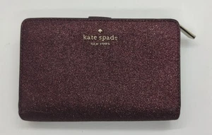 Kate Spade New York Shimmy Glimmer Small L-Zip Bifold in Deep Nova. - Bild 1 von 20