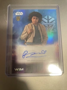 2025 Topps Chrome Star Wars Wim Debut Auto Blue Refractor/150 Ravi Cabot-Conyers - Imagen 1 de 6