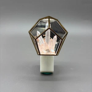 Bath & Body Works Wallflowers Plug Crystal Terrarium Pink Gem Geometric Gold - Picture 1 of 8
