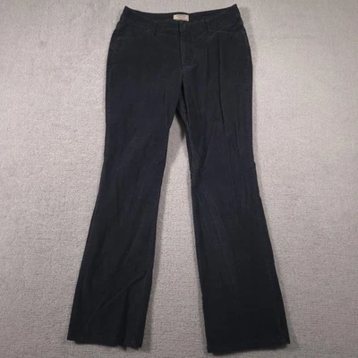 St Johns Bay 裤子女式 12 灰色灯芯绒直筒剪裁 — 第 1/4 张图片