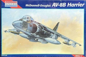 Monograma McDonnell AV-8B HARRIER Monograma McDonnell Douglas 1/48 Modelo Kit - Imagen 1 de 6