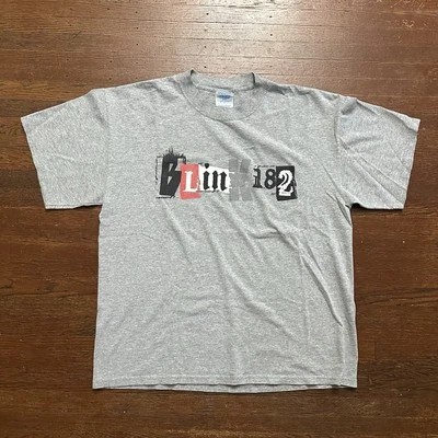 Vintage 2000s M&O Knits Blink 182 Shirt Size Large Music Punk Rock - Image 1 of 4
