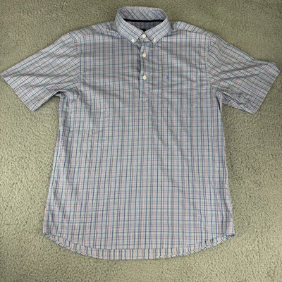 Camisa Johnnie O Prep Formance Abotonada Blanca Manga Corta Para Hombre Rayas Medianas Foto 1 de 4