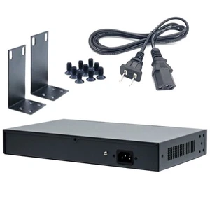 100Mbps 16+2+1 POE Switch 802.3af/at AC100-240V Plug and Play No Configuration - Afbeelding 1 van 19