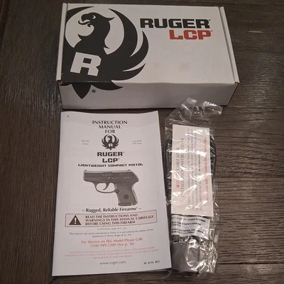 Ruger LCP 380 Empty BOX #03701  with MANUAL and LOCK and KEY - Image 1 of 4