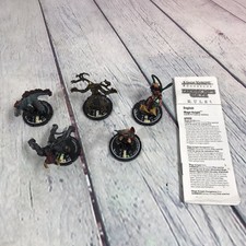 Lot of 5 Mage Knight Dragons Gate Minatures D&D RPG / Wizkids 2001-2003