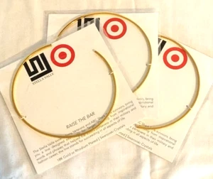 Lot of 3 Stella Valle Choker Necklaces 18K Gold Plated 5 3/4" Wide NEW - Picture 1 of 4