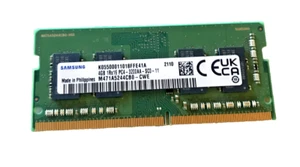 M471A5244CB0-CWE OEM SAMSUNG LAPTOP MEMORY 4GB 1Rx16 PC4-3200AA-SC0-11 - Picture 1 of 1