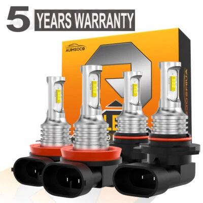 For Subaru Legacy 2.5i Sedan 4-Door 2.5L 2015-2019 Combo LED Headlight Bulbs Kit — 第 1/4 张图片