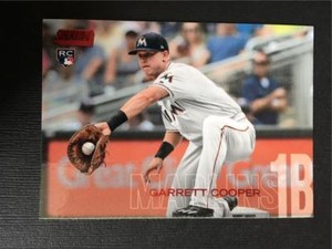 2018 Topps Stadium Club Red Foil Parallel #139 Garrett Cooper RC Marlins
