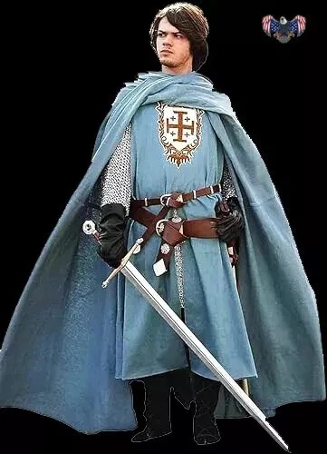 Vestido de fantasía caballero medieval túnica y capa disfraces disfraz renacentista SCA Foto 1 de 4