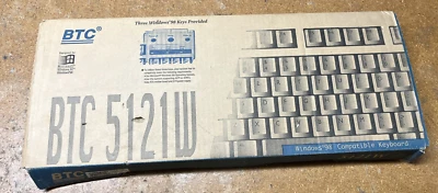 BTC 5121W Power Management Keyboard New in box Din 5 White - Image 1 of 3