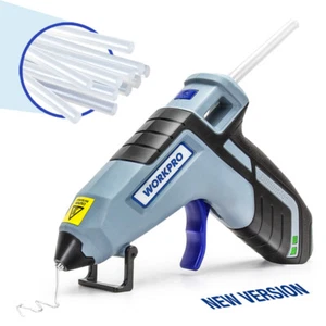 WORKPRO Cordless Hot Glue Gun with 20 Pcs Mini Glue Gun Sticks Upgraded Version - Picture 1 of 10