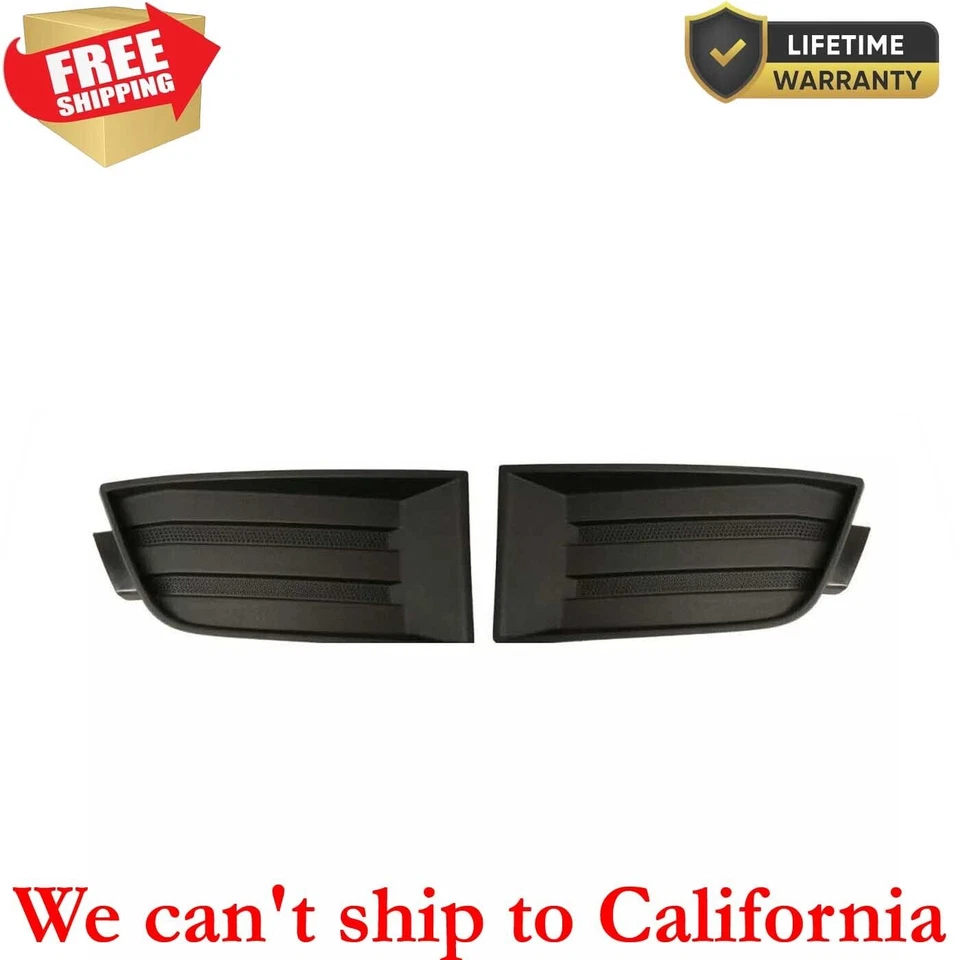 For 2007-2010 Ford Edge Front Left & Right Fog Light Covers Side Black Set of 2 Foto 1 de 4