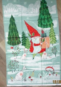 1 Wonderful "Enchanted Forest" Christmas Quilting/Wallhanging Fabric Panel - Picture 1 of 1