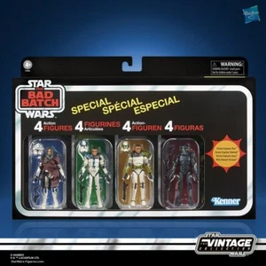 STAR WARS VINTAGE COLLECTION THE BAD BATCH 4pk AMAZON EXCLUSIVE CPT REX CPT GREY - Picture 1 of 11
