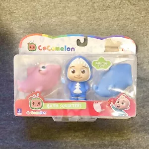 CoComelon Bath Toy Squirters Fun Time Playset Characters JJ & 2 Friend Sharks - Picture 1 of 3
