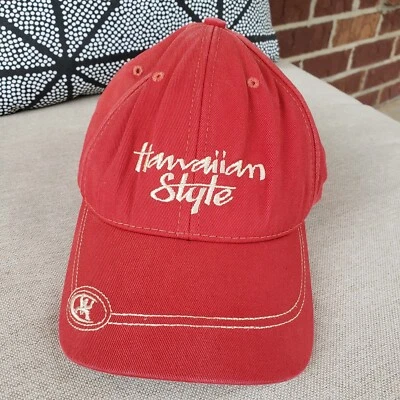 Gorra de béisbol estilo hawaiano vintage hecha en EE. UU. 'Live a Little' ajustable usada en excelente estado Foto 1 de 4