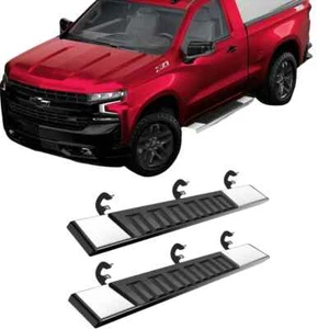Fit 07-18 Silverado/Sierra 1500 Regular Cab 6" Nerf Bar Running Board Side Step - Picture 1 of 10
