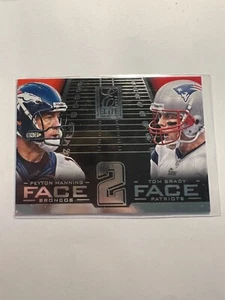 K6.404 - 2014 Elite Face 2 Face Silver #4 Tom Brady/Peyton Manning - Foto 1 di 1