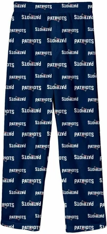 New England Patriots NFL Youth Boys Allover Print Pajama Lounge Bottoms Cover
