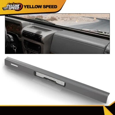 Ajuste para Jeep Wrangler TJ 1997-2006 tablero cubierta descongelación ventilación bisel embellecedor gris Foto 1 de 4