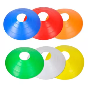 Juego de 20 conos de marcado de límites disco de entrenamiento deportivo de fútbol surtido de colores - Imagen 1 de 1