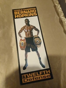 Boxweltmeister Bernard Hopkins 2-seitiger Papierflyer Die zwölfte Verteidigung - Bild 1 von 11