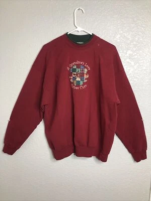 MC Sportswear Womens Red Sweater Pullover Grandma Crew Neck Size XL " - Image 1 of 4