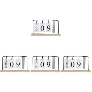 4 Count Perpetual Calendar Office Plant Container Decor Ornament - Picture 1 of 12