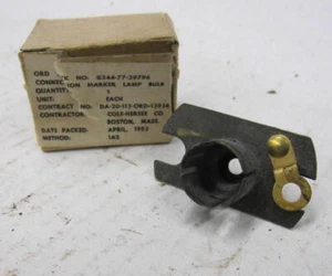 Vintage Willys Military Jeep M38 M38A1 G740 G758 Marker Light Socket NOS - Picture 1 of 2