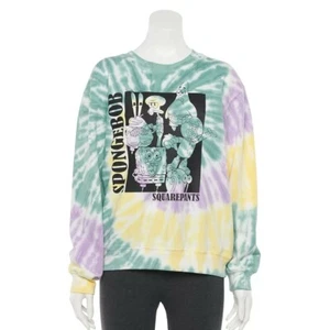 Juniors' SpongeBob SquarePants Tie Dye Sweatshirt Size XS NEW WITH TAGS - Picture 1 of 3