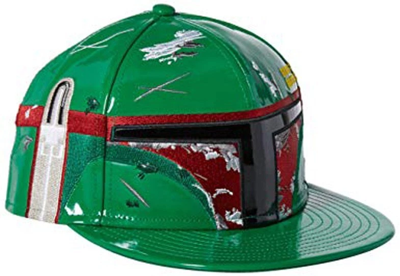NUEVO CON ETIQUETAS Auténtico Coleccionable Star Wars Boba Fett Verde New Era 59Fifty Sombrero Ajustado Foto 1 de 4