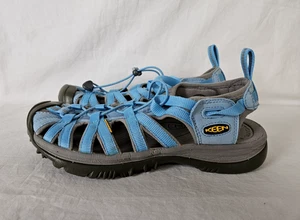 Keen Whisper Damen-Wandersandalen wasserdicht River Sky Blue Größe 8 gebraucht, in einwandfreiem Zustand - Bild 1 von 9