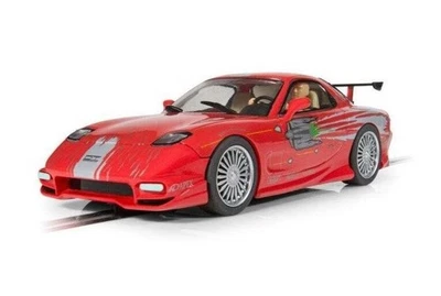 Scalextric Fast & Furious Mazda RX7 W/ Working Lights 1/32 Scale Slot Car -C4592 - Image 1 of 4