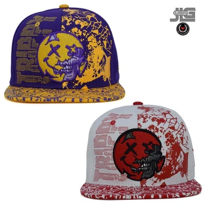 Trippy Nuevo TL Snapback Gorra Líder Hip Hop Cara Negro Verde Sombrero Ajustable Foto 1 de 2