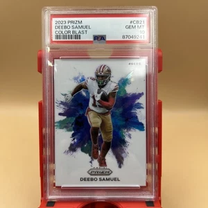 2023 Panini Prizm Football Deebo Samuel Color Blast 49/Comando PSA 10 GEM POP34 - Foto 1 di 7