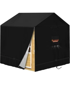 Kovshuiwe 57 L x 57 W x 63 H Outdoor Wooden Kids Playhouse Cover for Children - Picture 1 of 6