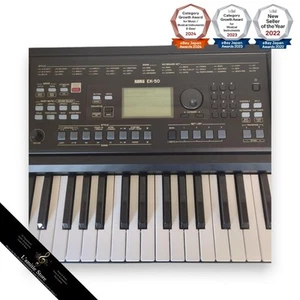 Korg EK50 Digital Synthesizer 61 Tasten eingebaute Lautsprecher LCD schwarz - Bild 1 von 3