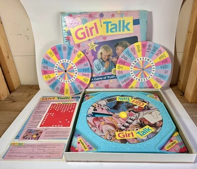 GIRL TALK Board Game 99.99% COMPLETE w/ ZITS 1st Edition 1988 (1 Card Missing) - Image 1 of 4