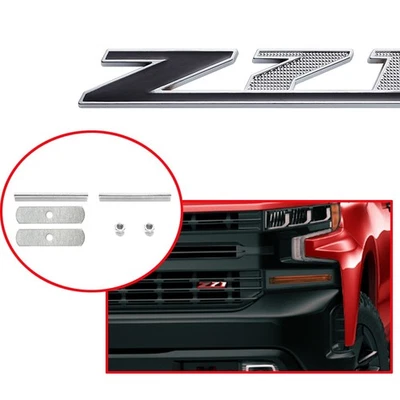 For Silverado 2500HD 3500HD Sierra Tahoe Chrome Grille Z71 Emblem Badge Foto 1 de 3
