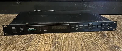 Yamaha SPX90 Digital Sound Processor Reverb digital multi effector Japan Black - Image 1 of 4
