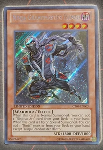 Ninja Grandmaster Hanzo Secret Rare Limited Ed CT09-EN003 Near Mint - Picture 1 of 1