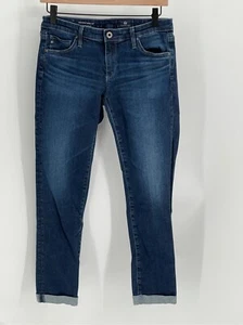 AG Adriano Goldschmied Jeans Women's 27 Stilt Roll Up Cuff Cigarette Blue - Picture 1 of 12