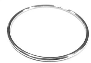 Kaedesigns New 9ct White gold 3mm wide Hollow GOLF bangle 70mm diameter - Picture 1 of 12