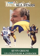 1991 Ultra All-Stars Los Angeles Rams Football Card #10 Kevin Greene
