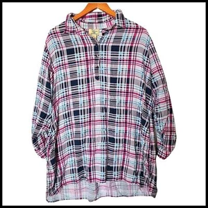 Stevie & Lindsay Plus size 2X Plaid Shirt - Picture 1 of 6