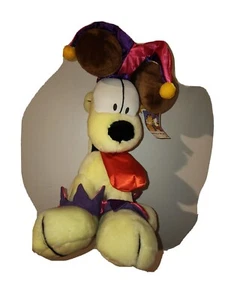 New Tags Garfield & Odie 15" Plush Yellow Dog Stuffed Animal Toy Jester Hat Toy - Picture 1 of 2